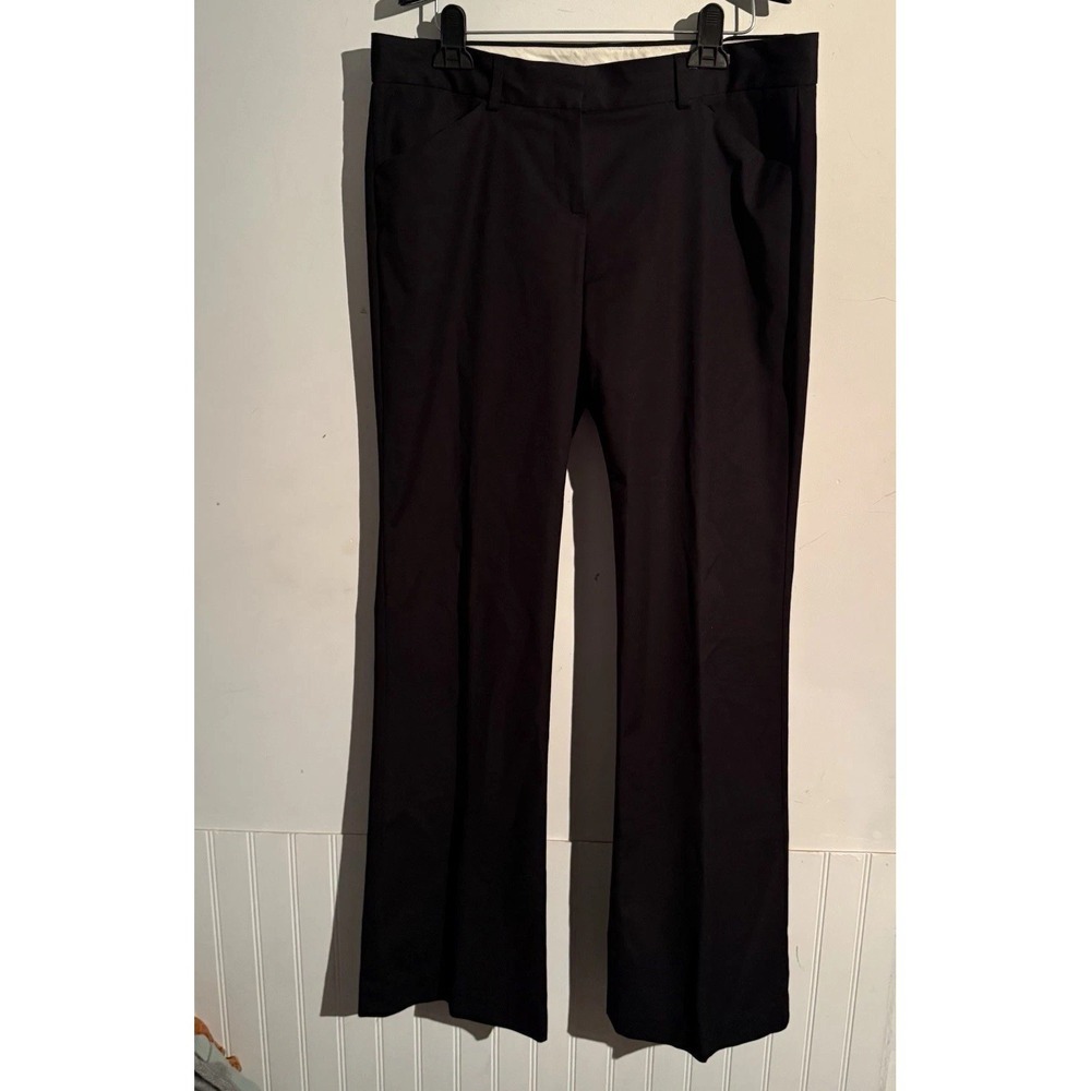 Theory Women's Size 12 Black Flare Dress Pants Career Basic Capsule